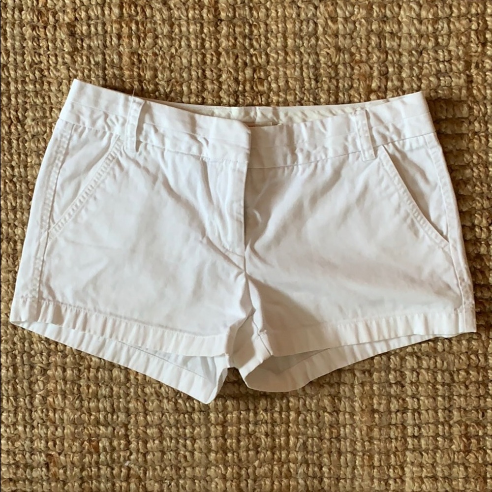 J.Crew Broken-In Cotton White Chino 3” Short